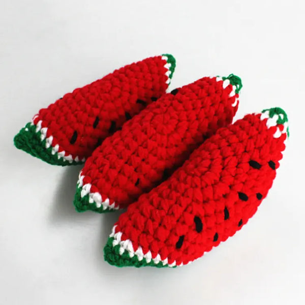 Handmade: Watermelon Crochet Toy. Watermelon Sensory Adventure for Little Explorers. Montessori-Inspired Early Educational